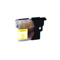 Encre (alternatif) compatible à Brother DCP-J 125/315 W/515 W/MFC-J 220/265 W/410/415 W/615 W LC985Y jaune