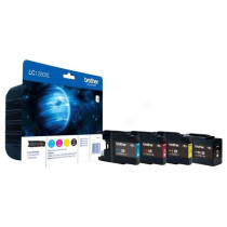 Original Cartouche d'encre multi pack Brother LC1280XLVALBP noir cyan magenta jaune