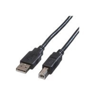 ROLINE USB 2.0 Kabel Typ A-B schwarz 3m