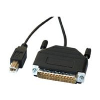 ROLINE Konverter Kabel Parallel nach USB 25Pol Sub-D auf USB Typ-B 1,8m