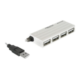 DELOCK HUB USB 2.0 4 Port extern ZSlimZ