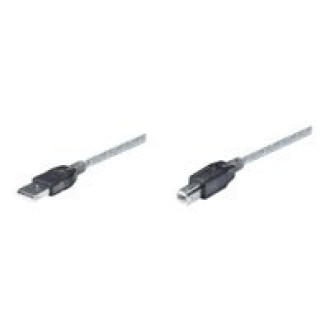 MANHATTAN Hi-Speed USB 2.0 aktives Kabel A Stecker / B Stecker 11.0 m Erweitert und verstaerkt das Signal zu jedem USB Geraet