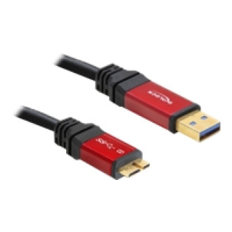 DELOCK Kabel USB 3.0 rot A > micro-B 1.0m