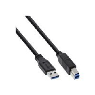 INLINE USB 3.0 Kabel A Stecker an B Stecker schwarz 2m