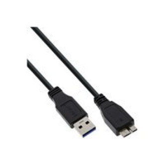 INLINE USB 3.0 Kabel A Stecker an Micro B Stecker schwarz 1,5m