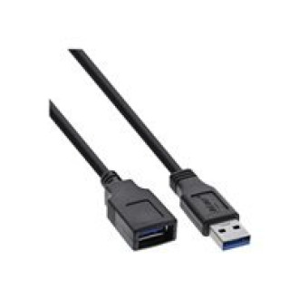 INLINE USB 3.0 Verlaengerung A Stecker an A Buchse schwarz 2m