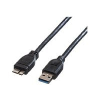 ROLINE USB 3.2 Gen 1 Kabel A ST - Micro A ST schwarz 2m