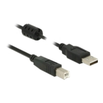DELOCK Kabel USB 2.0 Typ-A Stecker > USB 2.0 Typ-B Stecker 1,0 m schwarz