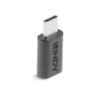 LINDY USB 2.0 Adapter Typ C / Micro-B USB Typ C Stecker / Typ Micro-B Kupplung