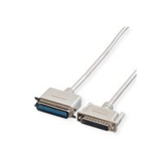 ROLINE Paralleldruckerkabel DB25 ST - Centr.36 ST grau 1,8m