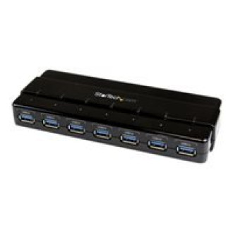 STARTECH.COM ST7300USB3B 7 port USB 3.0 hub - black