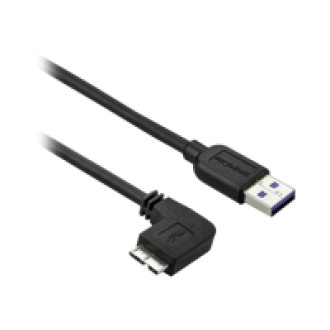 STARTECH.COM Slim Micro-USB 3.0 Cable - M/M - Left-Angle Micro USB - 2m 6ft