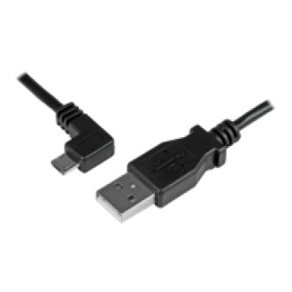 STARTECH.COM Micro-USB Charge-and-Sync Cable M/M - Left-Angle Micro-USB - 30/24 AWG - 1 m 3ft