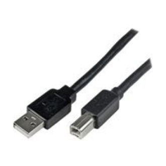 STARTECH.COM 20m aktives USB 2.0 A auf B Kabel - Stecker/Stecker - USB Druckerkabel 1x USB A / 1x USB B - Schwarz