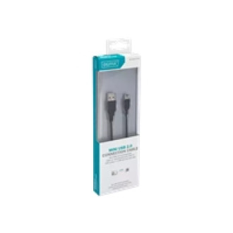 DIGITUS USB 2.0 Anschlusskabel Typ A - mini B 5pin St/St 1,0m USB 2.0 konform sw