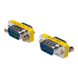 ASSMANN Gender Changer D-Sub9 Metallgehäuse M/M mit Sechskantmuttern