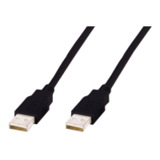 ASSMANN USB Anschlusskabel Typ A St/St 1,0m USB 2.0 kompatibel sw