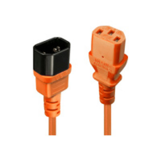 LINDY 2m IEC Verlaengerung orange