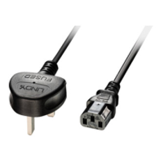 LINDY 5m IEC-Netzkabel UK