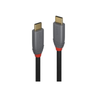 LINDY 0,5m USB 3.1 C/C 5A PD Anthra Line