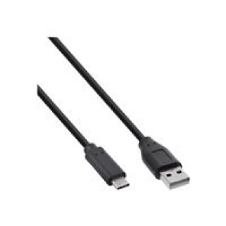 INLINE USB 2.0 Kabel Typ C Stecker an A Stecker schwarz 0.5m