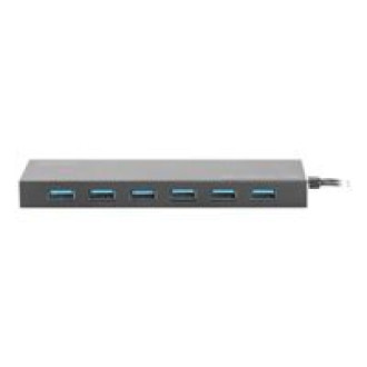 DIGITUS USB 3.0 Hub 7-port Inkl. 5V/3.5A Netzteil Aluminium Gehause