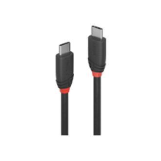 LINDY 1m USB 3.1 Typ C Kabel 3A Black Line