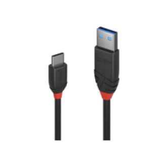 LINDY 1,5m USB 3.1 Typ A an C Kabel 3A Black Line