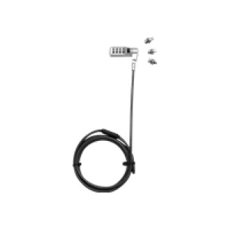 DICOTA Universal Security Cable Lock 3 Wechselköpfe für alle Steckplatzkombinationen