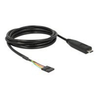 DELOCK Konverter USB Type-C 2.0 Stecker zu LVTTL 6 Pin Pfostenbuchse 2,0m