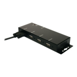 EXSYS EX-1166HMV 4 Port externer USB 2.0 Hub Metall verschraubbar