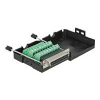 DELOCK Adapter Parallel DB25 Buchse zu Terminalblock 26 Pin mit Gehäuse