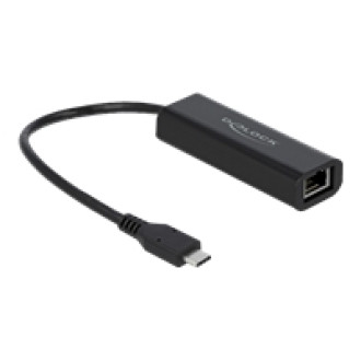 DELOCK Adapter USB Type-C Stecker zu 2,5 Gigabit LAN