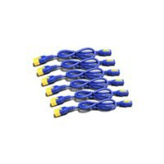 APC Power Cord Kit 6 EA Locking C13 to C14 1.8m Blue