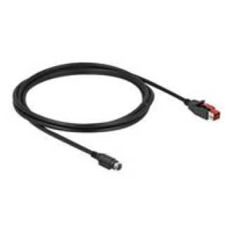 DELOCK PoweredUSB Kabel Stecker 24V zumini-DIN 3 Pin Stecker 4m für POS Drucker und Terminals