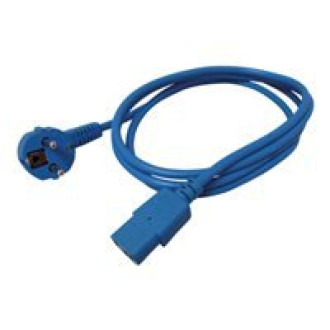 ROLINE Netzkabel gerade IEC-Buchse blau 1,8m