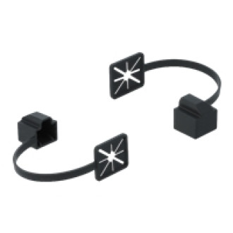 DELOCK Staubschutz für RJ45 Stecker mit Befestigungsclip schwarz
