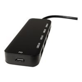 VALUE USB 3.2 Gen 1 Hub 4fach Typ C Anschlusskabel mit 1 PD-Port