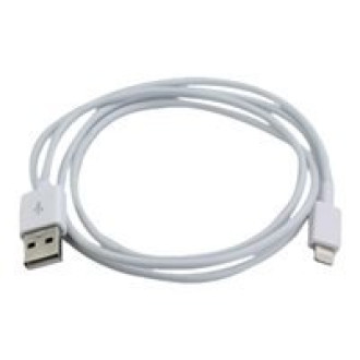 TECHLY USB2.0 Anschlusskabel Typ A Lightning Kabel weiss 1m  Stecker Typ A auf Stecker Typ A