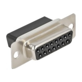 DELOCK D-Sub 15 Pin Crimp Buchse Metall 4 Stück