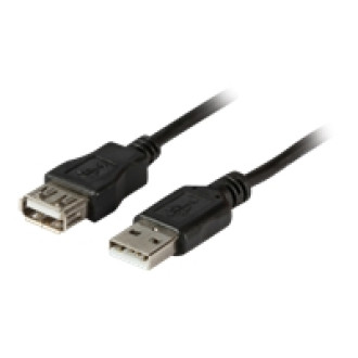 EFB USB2.0 Verlaengerungskabel 1m GRAU Stecker A auf Buchse A