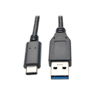 EATON TRIPPLITE USB-C to USB-A Cable M/M USB 3.1 Gen 1 5Gbps Thunderbolt 3 Compatible 3ft. 0,91m