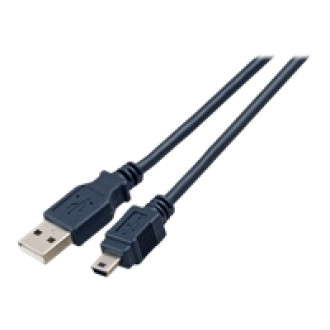EFB USB2.0 Anschlusskabel A-Mini B 5polig  St.-St. 5m schwarz Classic