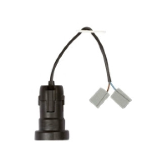 BACHMANN Baustellenfassung E27 weiss0,2m H03VV-F 2x0,75mm Steckklemmen