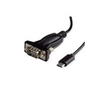 VALUE USB - Seriell Konverter-Kabel Typ C - RS232 schwarz 1,8m