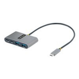 STARTECH.COM 4-Port USB-C Hub with 100W Power Delivery Pass-Through 2x USB-A + 2x USB-C 5Gbps 1ft/30cm Long Cable Portable USB 3.0