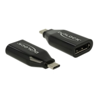 DELOCK Adapter USB Type-C Stecker zu DisplayPort Buchse DP Alt Mode 4K 60 Hz
