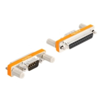 DELOCK Adapter D-Sub 9 Pin Stecker mit Muttern zu D-Sub 25 Pin Buchse mit Schrauben