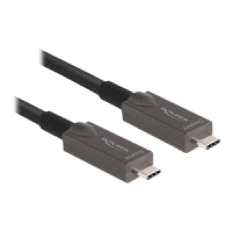 DELOCK Aktives Optisches USB-C Video + Daten + PD Kabel 5m