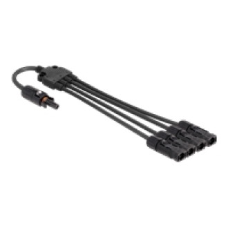 DELOCK DL4 Solar Splitter Kabel 1 x Buchse zu 4 x Stecker 50cm schwarz